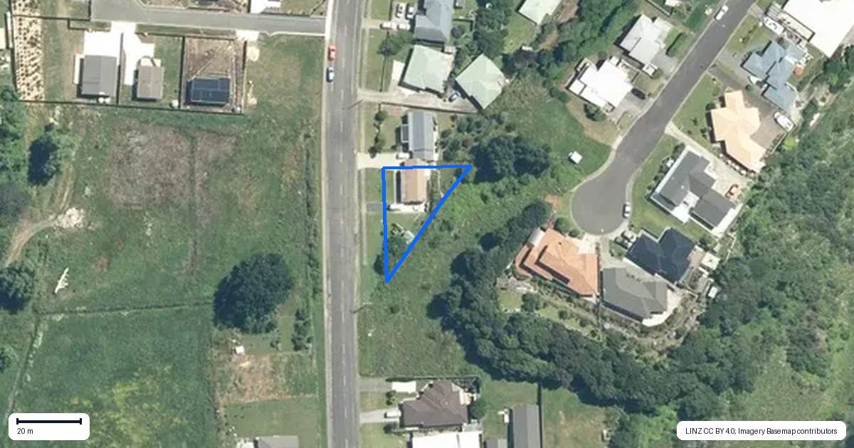 Property context map for 80 Norwood Road, Paeroa