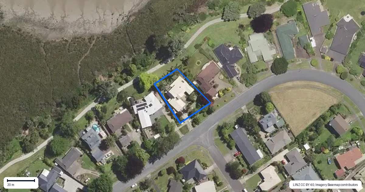Property context map for 23 Francis Drive, Katikati