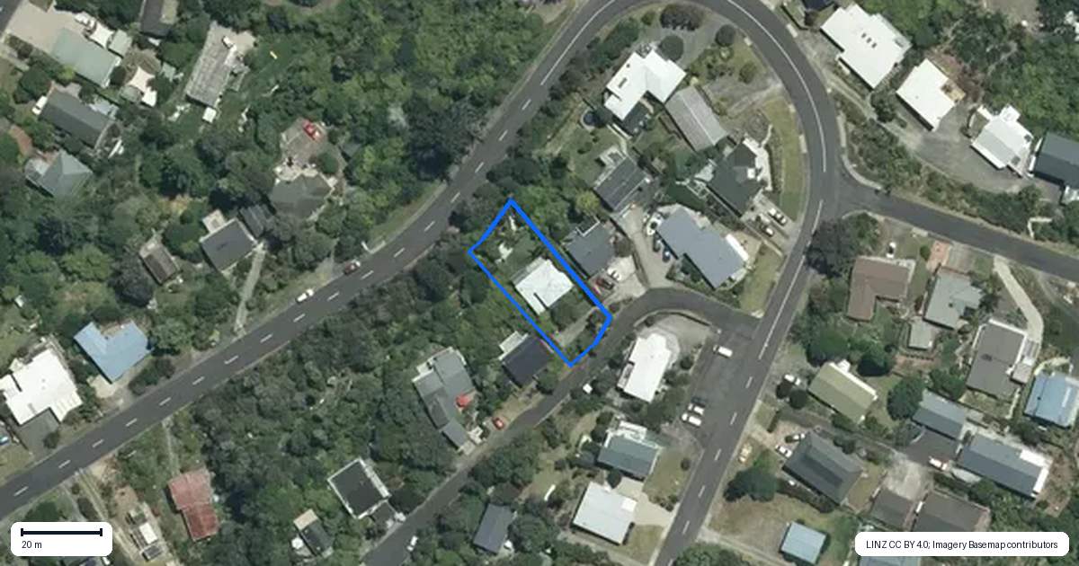 Property context map for 5 Hillside Lane, Tairua