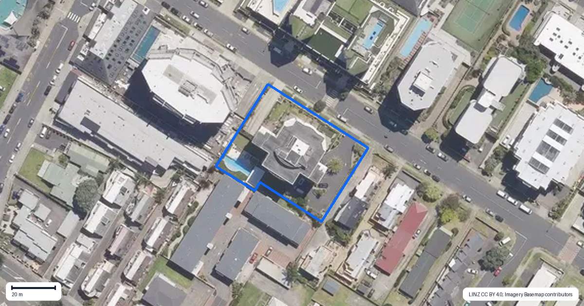 Property context map for 29/12 Maunganui Road, Mount Maunganui