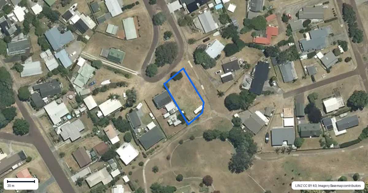 Property context map for 26 Coronation Row, Pauanui