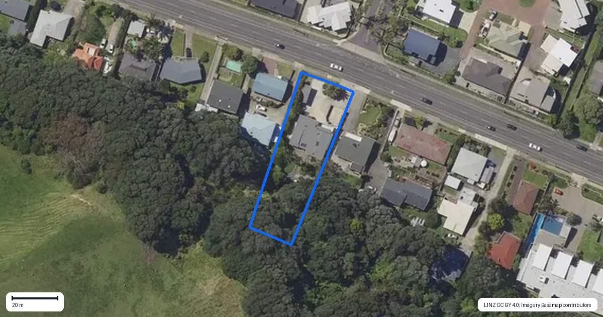 Property context map for 218 Pohutukawa Avenue, Ohope