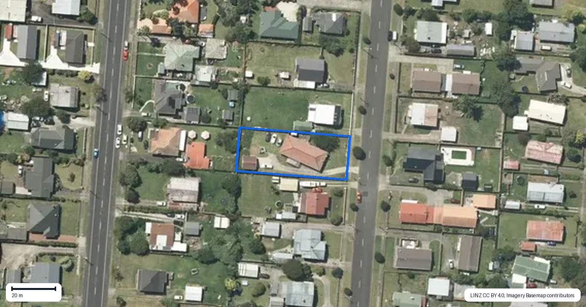 Property context map for 41 Bailey Street, Huntly