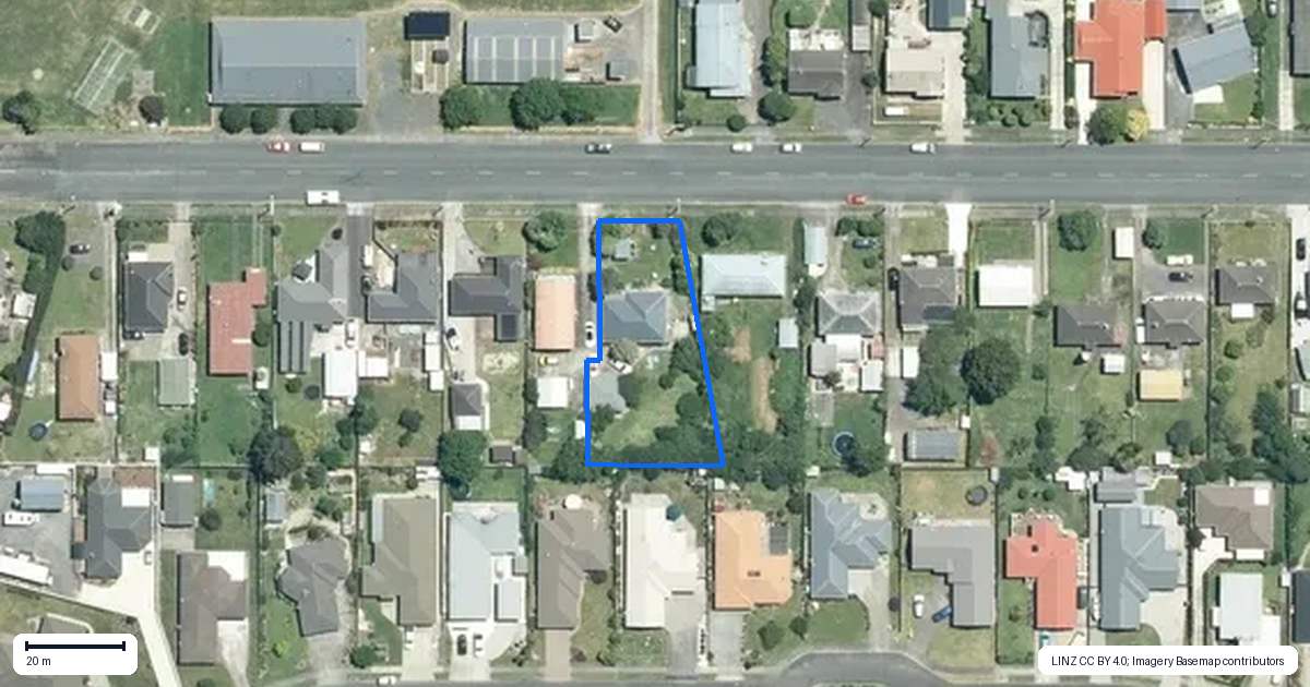 Property context map for 21 Hayward Road, Ngatea