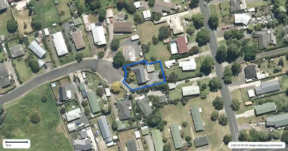 Property context map for 10 Kowhai Place, Te Kauwhata
