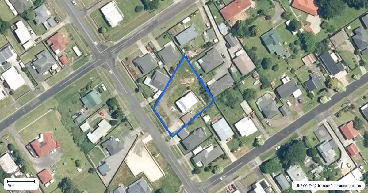Property context map for 25 Montrose Road, Waihi