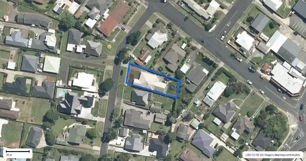 Property context map for 59 Young Street, Te Awamutu