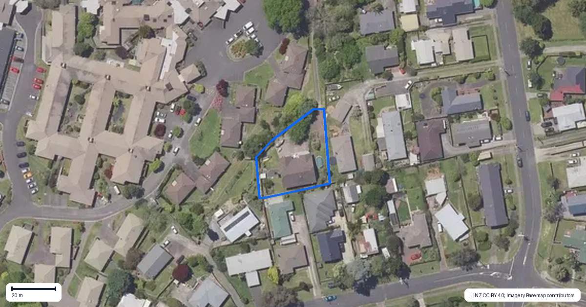 Property context map for 124A Levers Road, Matua, Tauranga