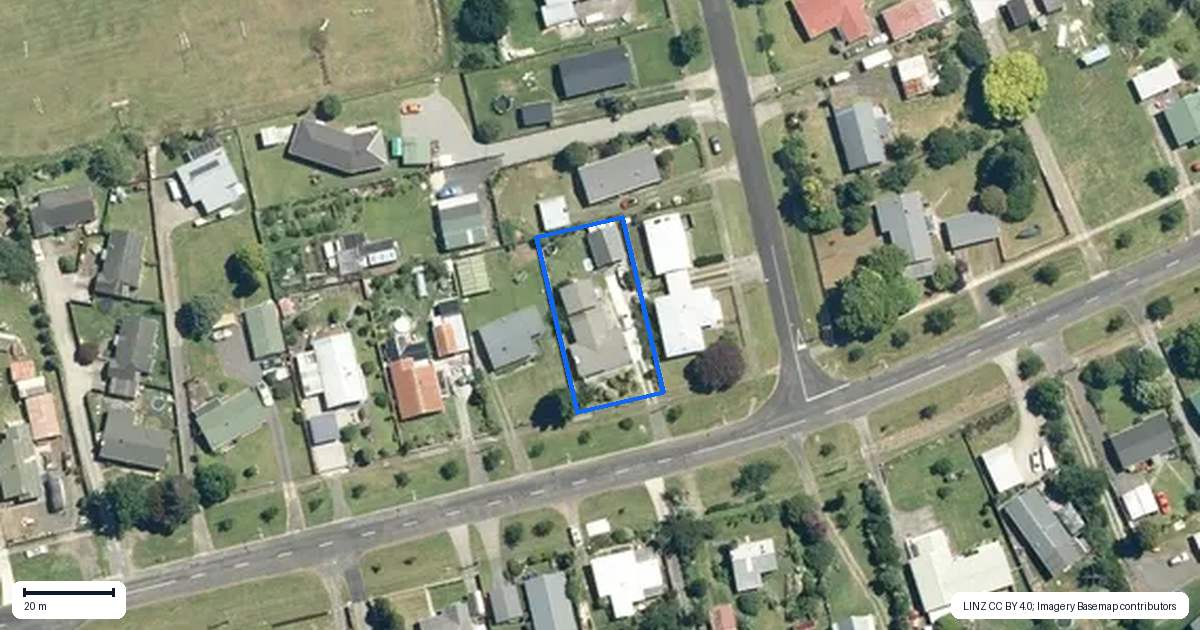Property context map for 81 Barry Road, Waihi