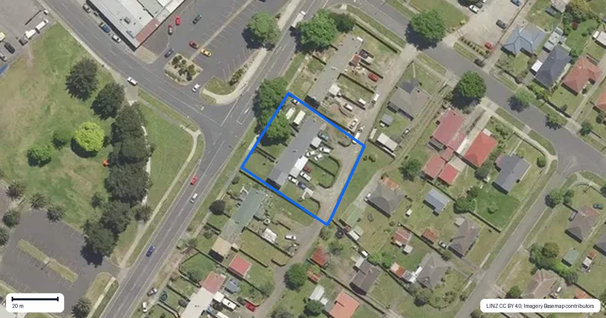 Property context map for 76 Onslow Street, Kawerau