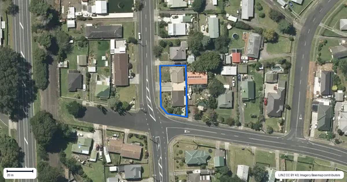 Property context map for 84A Hakanoa Street, Huntly