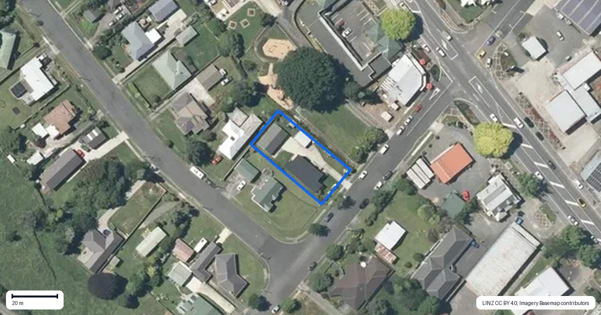 Property context map for 6 Church Street, Tirau