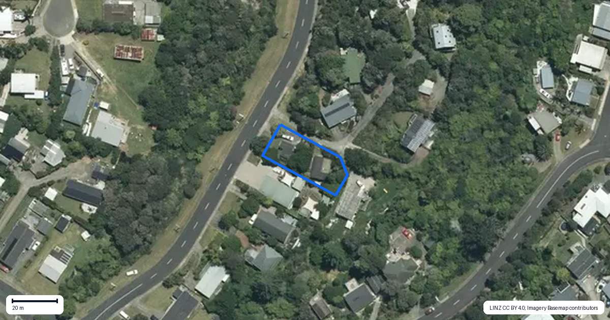 Property context map for 36 Gallagher Drive, Tairua