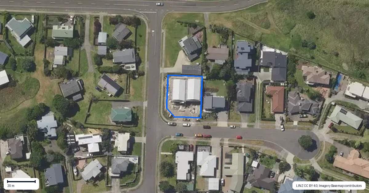 Property context map for 1B Manuera Place, Ohope