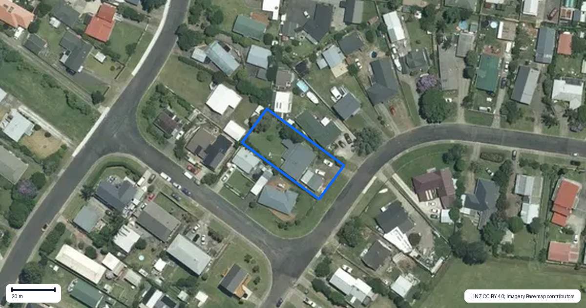 Property context map for 32 Catherine Crescent, Whitianga