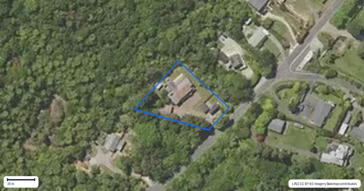 Property context map for 444 Spencer Road, Lake Tarawera, Rotorua