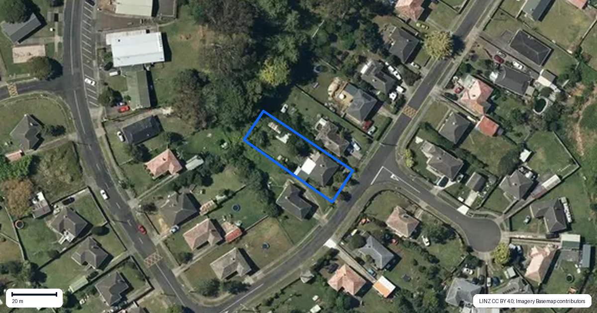 Property context map for 6 Te Wheoro Crescent, Meremere, Mercer