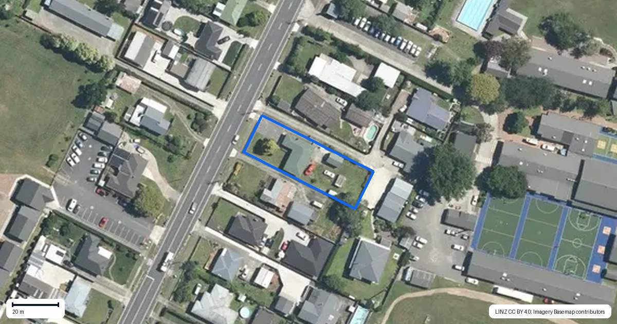 Property context map for 74 Smith Street, Matamata