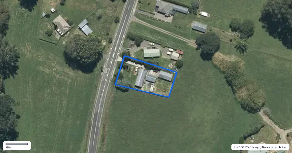Property context map for 1279 Arapuni Road, Arapuni, Putaruru