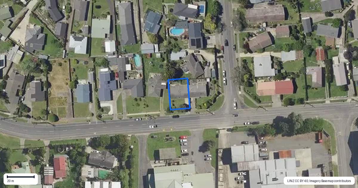 Property context map for 22A Arawa Road, Whakatane