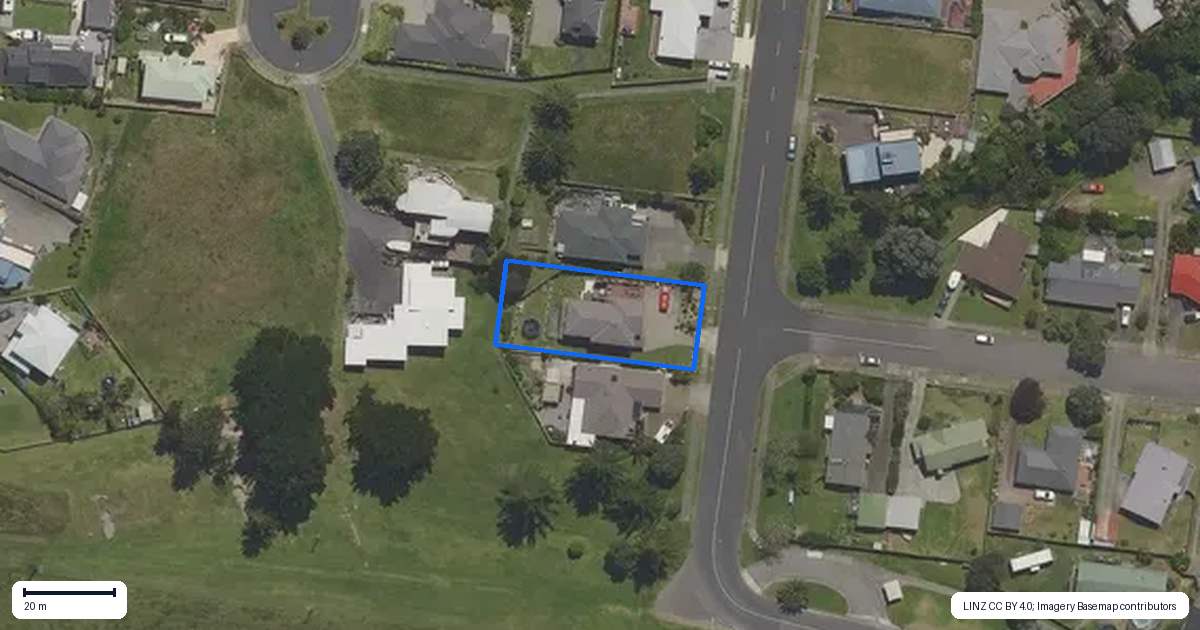 Property context map for 5 Ocean View Road, Coastlands, Whakatane