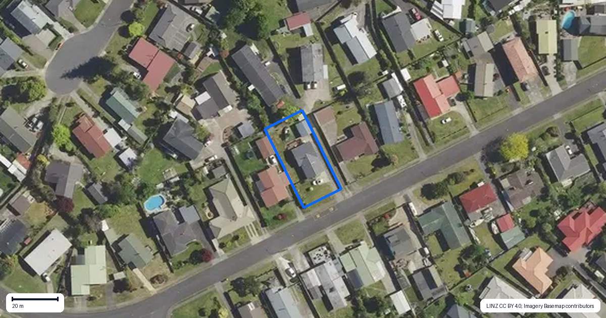 Property context map for 36 Neri Crescent, Pomare, Rotorua