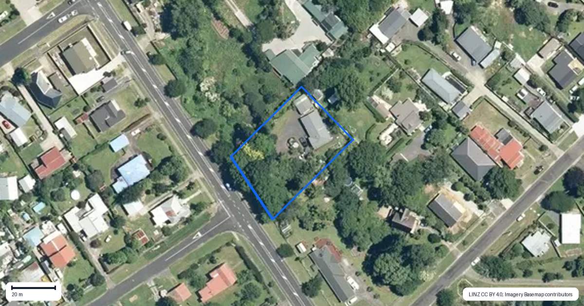 Property context map for 25 Gilmour Street, Waihi