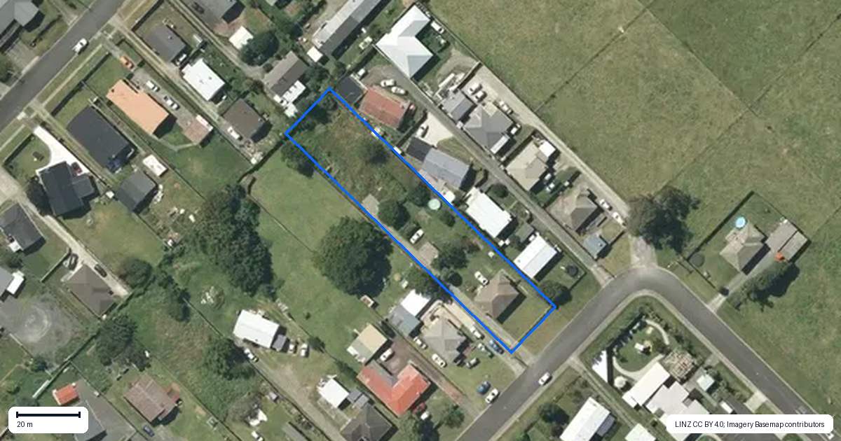 Property context map for 15 George Street, Ngaruawahia