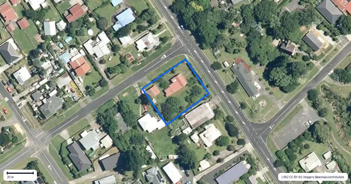 Property context map for 26 Gilmour Street, Waihi