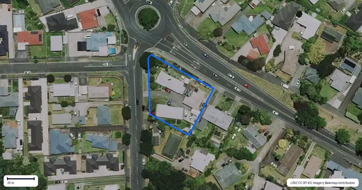 Property context map for 1A Saxbys Road, Glenview, Hamilton