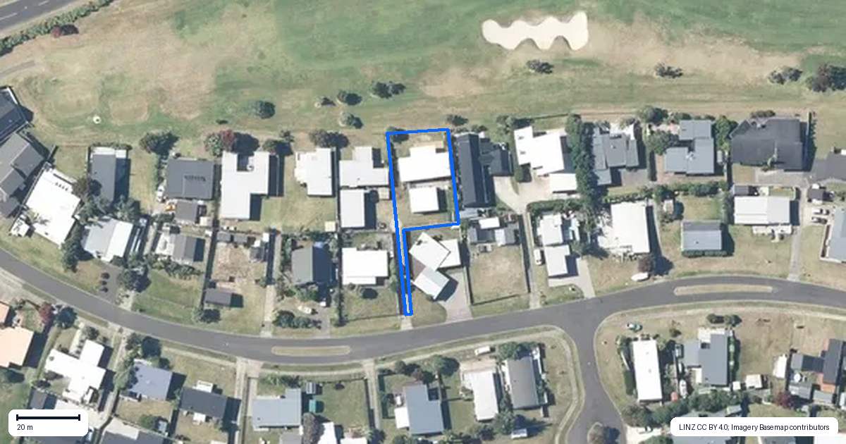 Property context map for 127 The Fairway, Matarangi, Whitianga