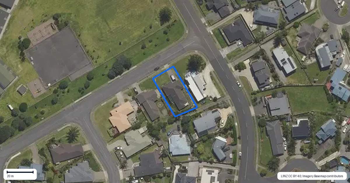 Property context map for 3 Meadow Vale, Coastlands, Whakatane