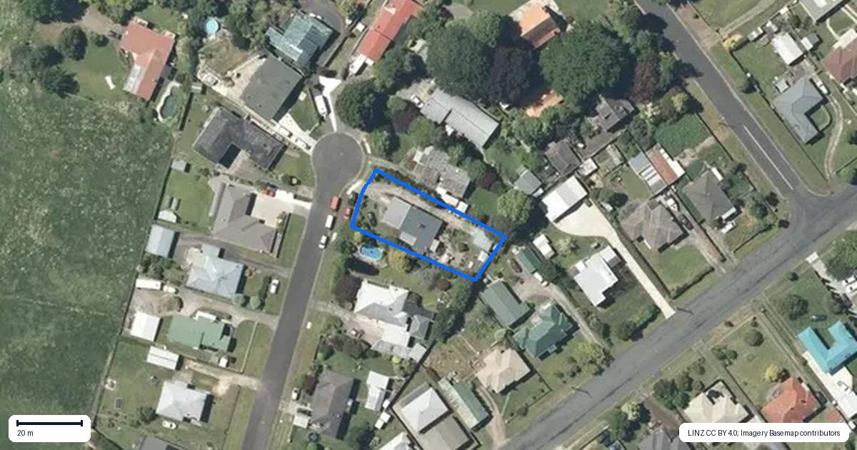 Property context map for 9 Anderson Street, Putaruru