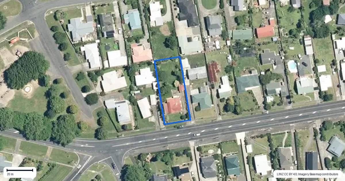 Property context map for 5 Kenny Street, Waihi