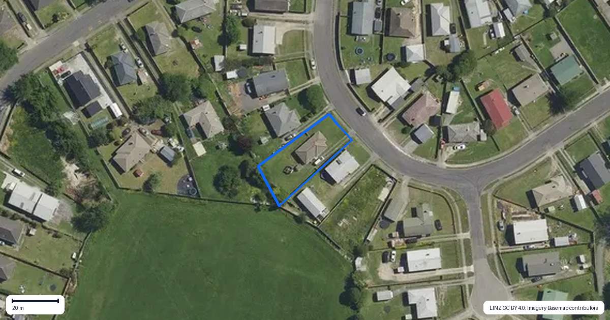 Property context map for 9 Harold Crescent, Fordlands, Rotorua