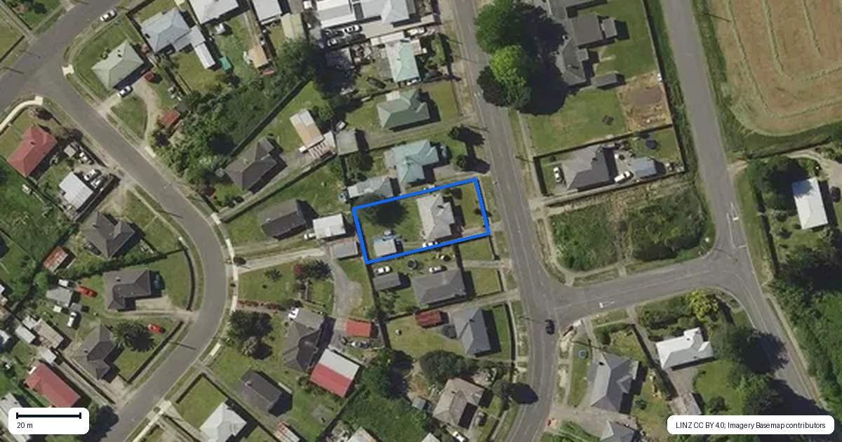 Property context map for 44 Oregon Drive, Murupara