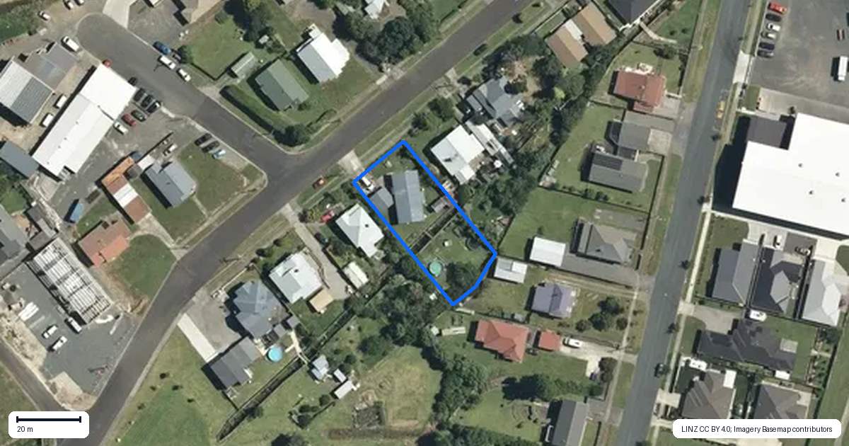 Property context map for 37 Ema Street, Te Aroha