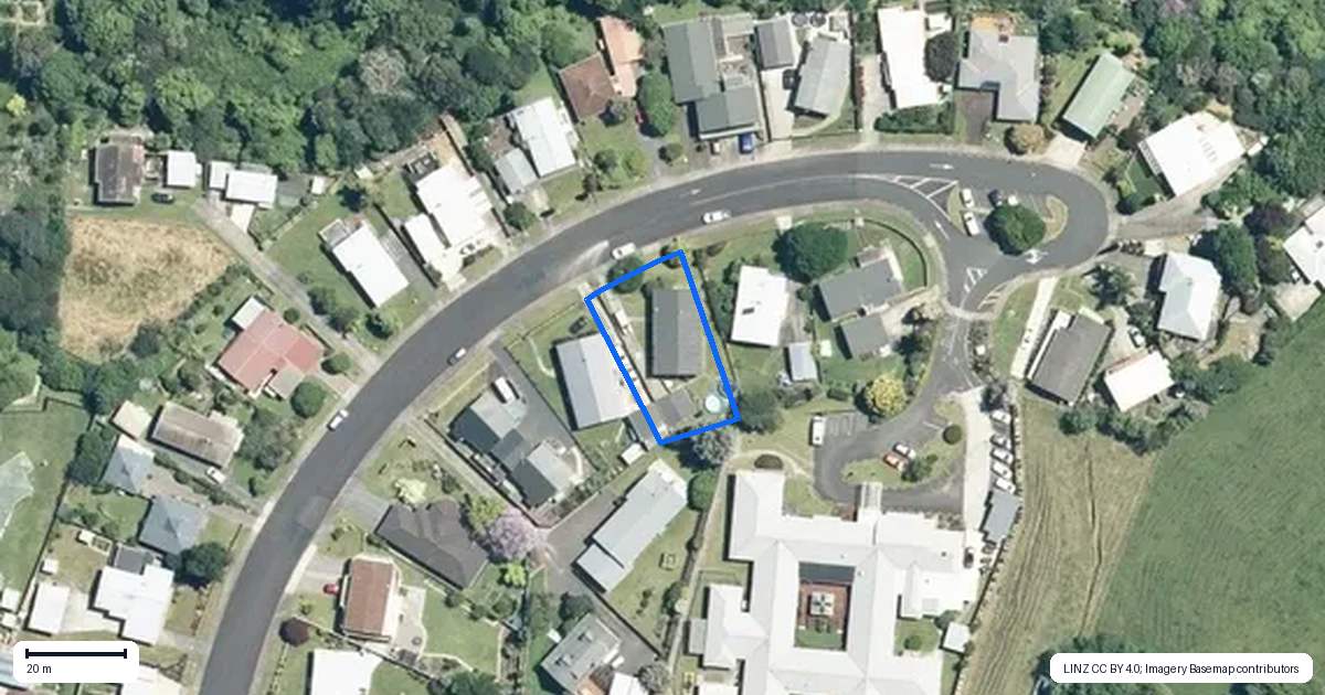 Property context map for 18 Keepa Avenue, Paeroa