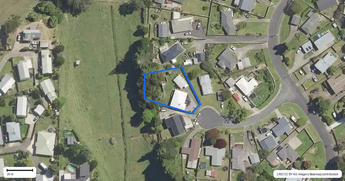 Property context map for 5 Carberry Crescent, Te Puke
