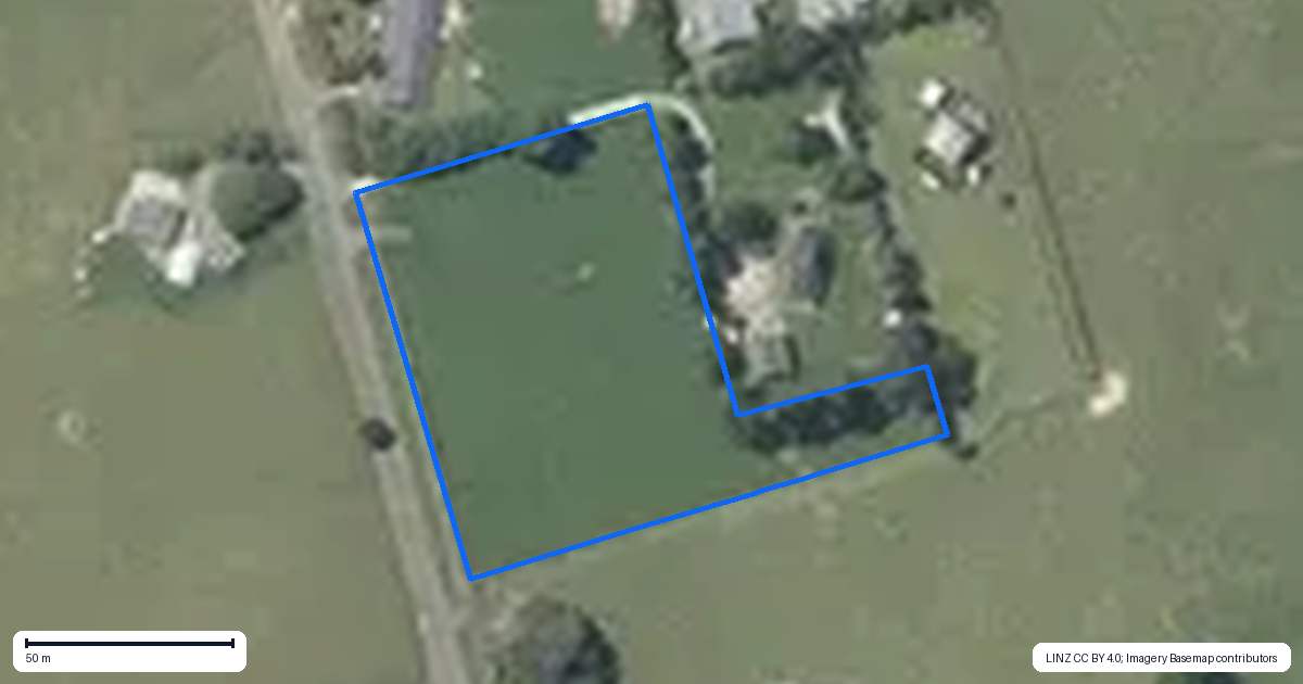 Property context map for 98 Kells Lane, Lichfield, Putaruru