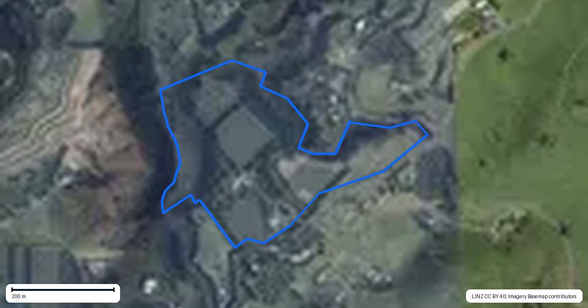 Property context map for 168 Youngson Road, Whakamarama