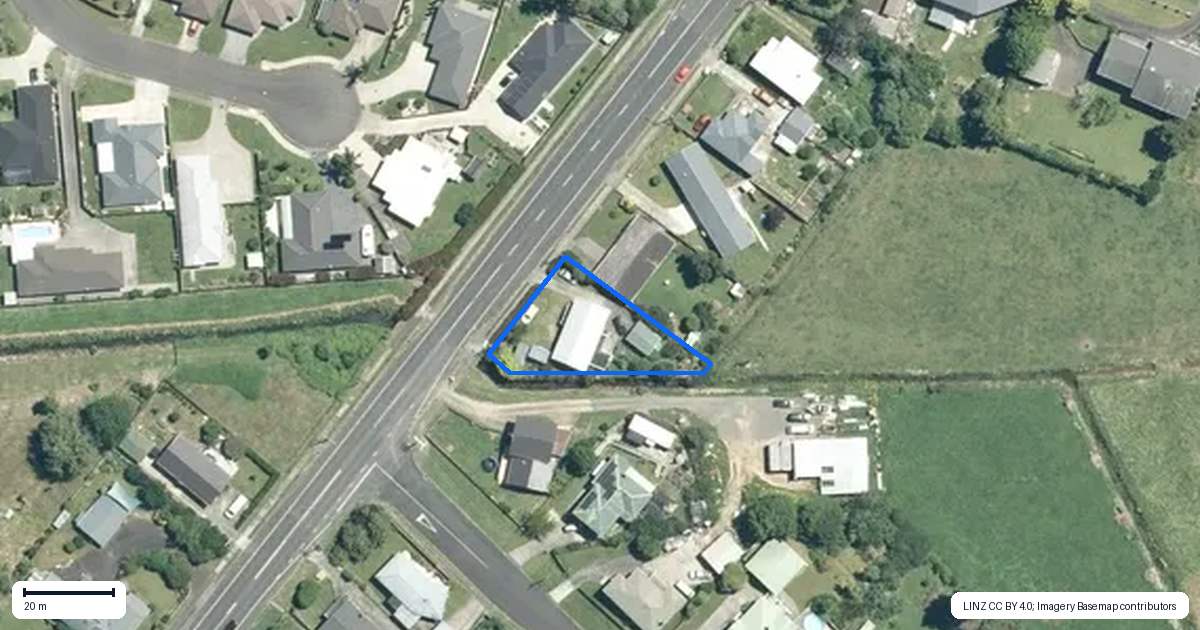 Property context map for 35 Arney Street, Paeroa