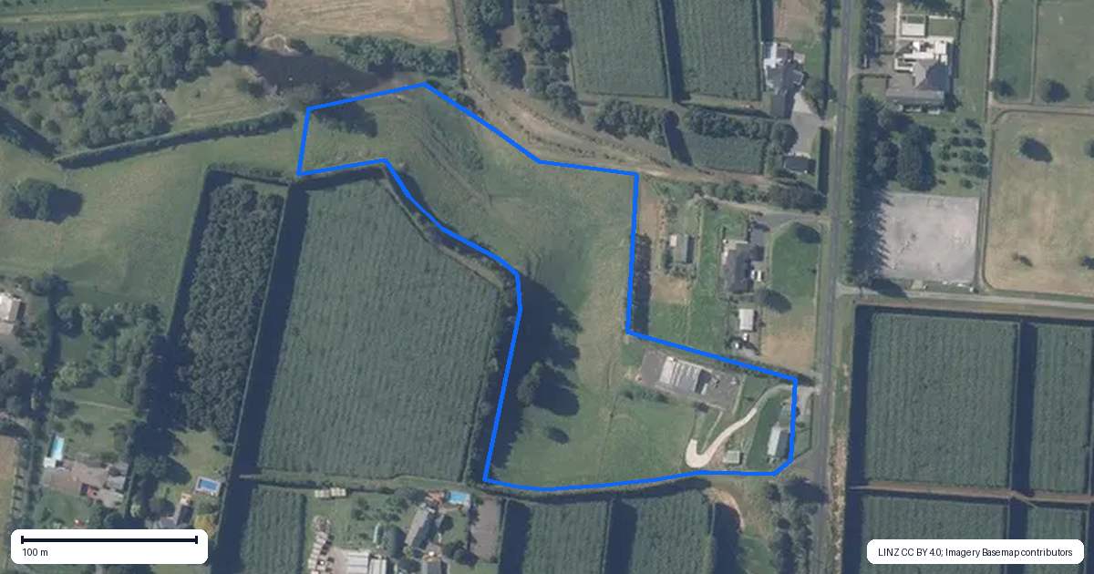 Property context map for 374 Youngson Road, Whakamarama