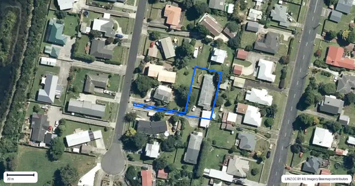 Property context map for 1/157 Mahana Lane, Te Awamutu