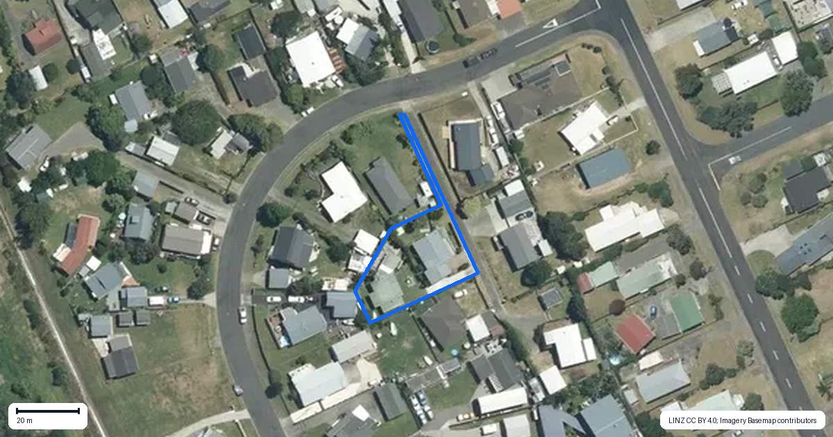 Property context map for 111A McKellar Place, Whangamata