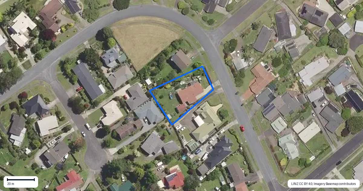 Property context map for 8 Francis Drive, Katikati