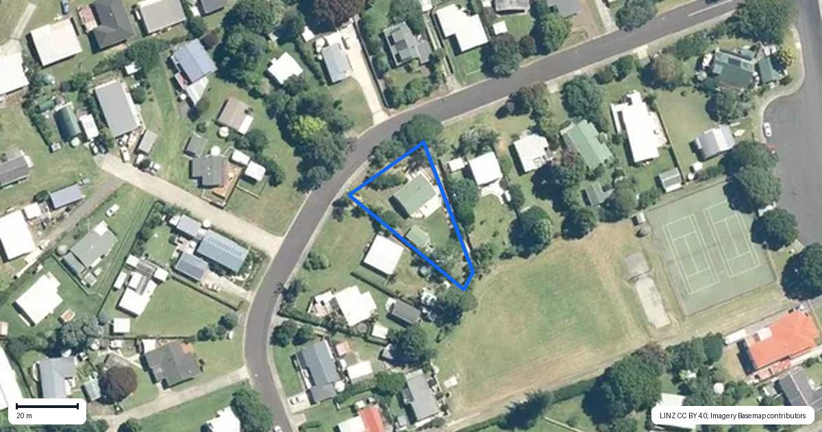 Property context map for 11 Mako Avenue, Whiritoa, Waihi
