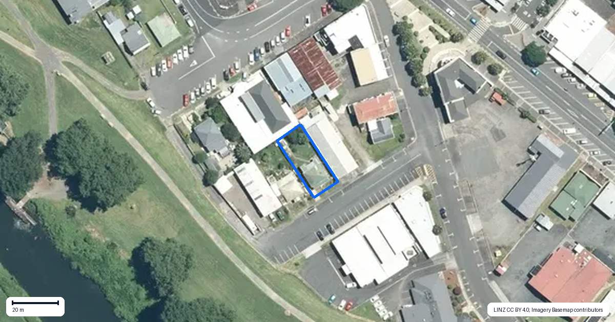 Property context map for 5 Queen Street, Paeroa