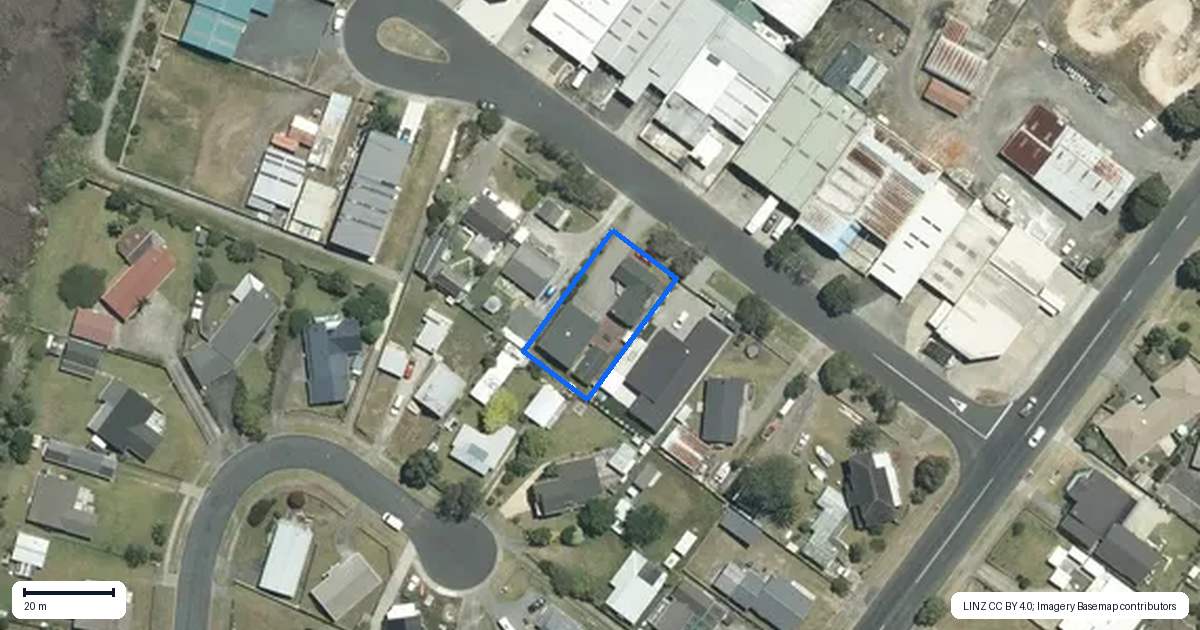 Property context map for 109 Wattle Place, Whangamata
