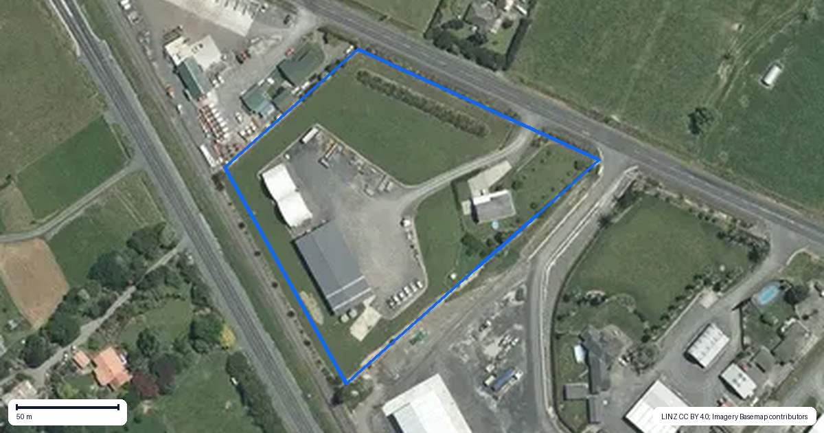 Property context map for 30 Kereone Road, Morrinsville